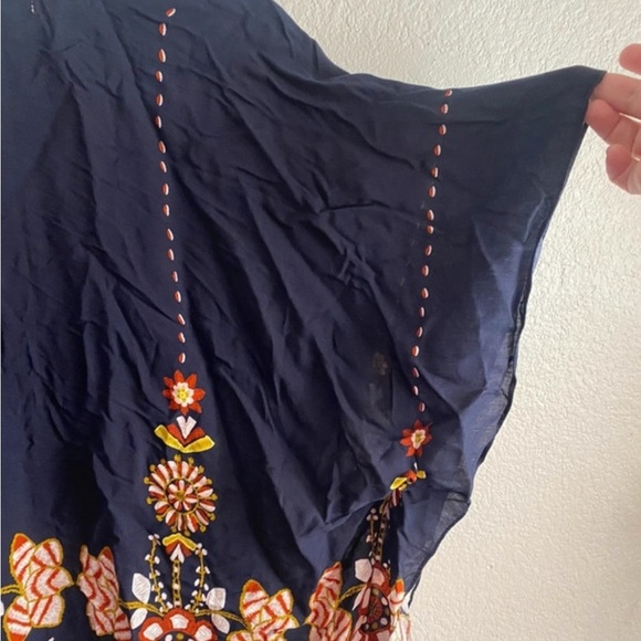 💥Besties Navy Kimono Floral Print Cardigan OS - Picture 6 of 10